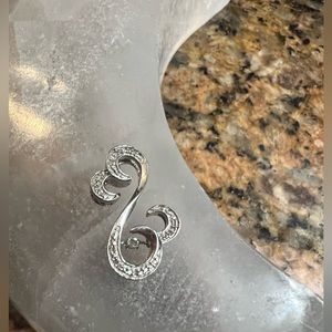 Jane Seymour diamond sterling silver pendant